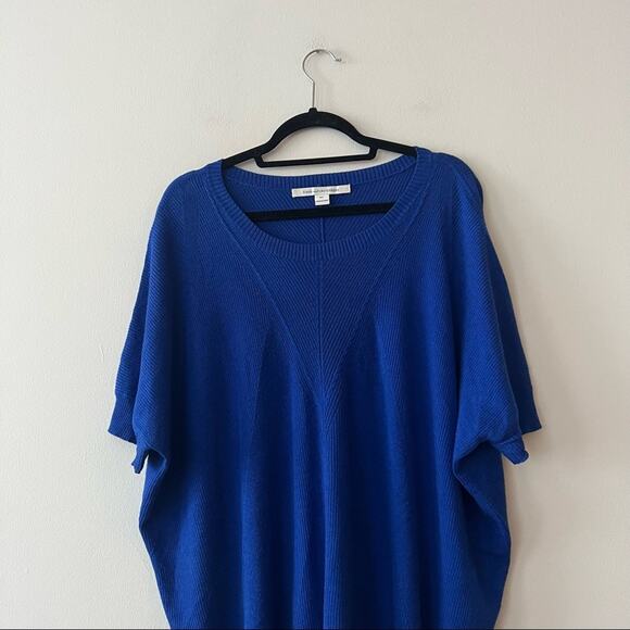 Diane von Furstenberg Cobalt Blue Cashmere Blend Sweater - Picture 2 of 8